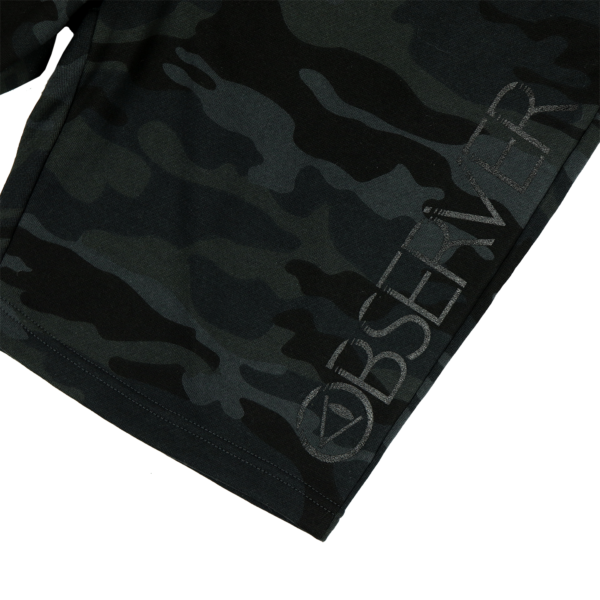 OG logo - fleece shorts - Dark Matter Camo - Image 5