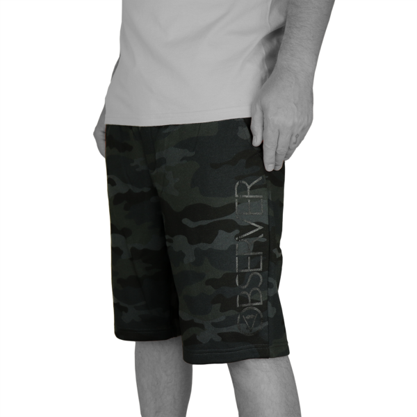 OG logo - fleece shorts - Dark Matter Camo - Image 3